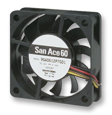 Sanyo Denki 9Ga0612P7H01 Fan, Low Power, 60X15mm, 12V