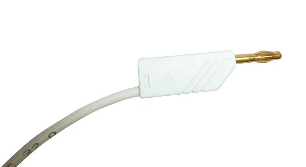 Hirschmann Test And Measurement 934063707 Test Lead, Wht, 1M, 60V, 32A