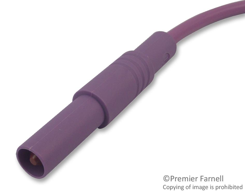 Hirschmann Test And Measurement 934073109 Test Lead, Violet, 500mm, 1Kv, 32A