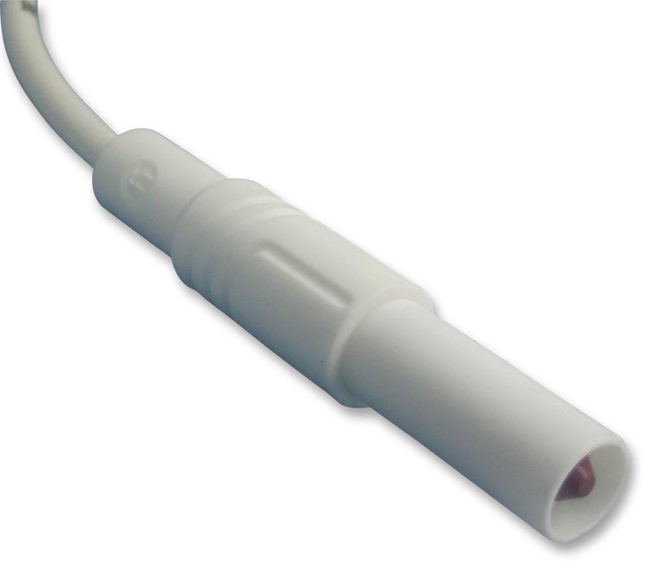 Hirschmann Test And Measurement 934075107 Test Lead, Wht, 1M, 1Kv, 32A