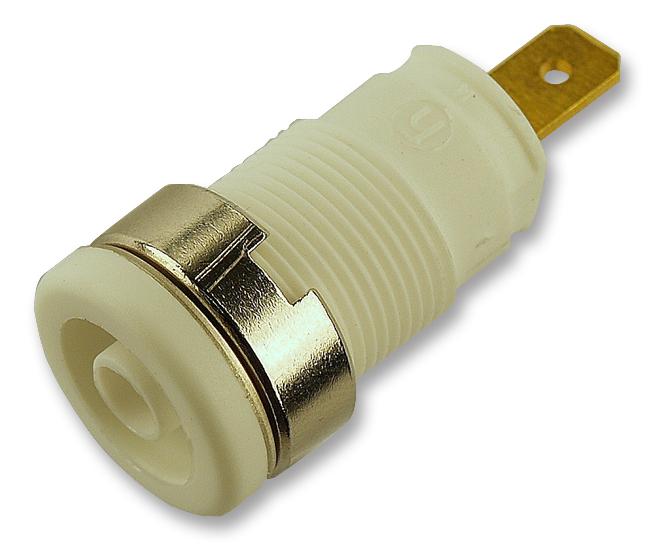 Hirschmann Test And Measurement 972355107 Socket, 4mm, Safety, White, Mvl S