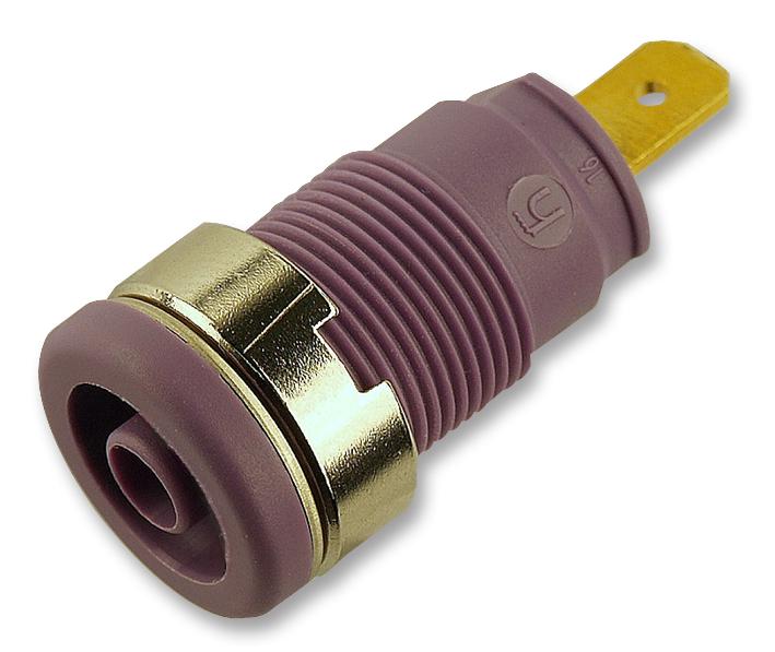 Hirschmann Test And Measurement 972355109 Socket, 4mm, Safety, Violet , Mvl S