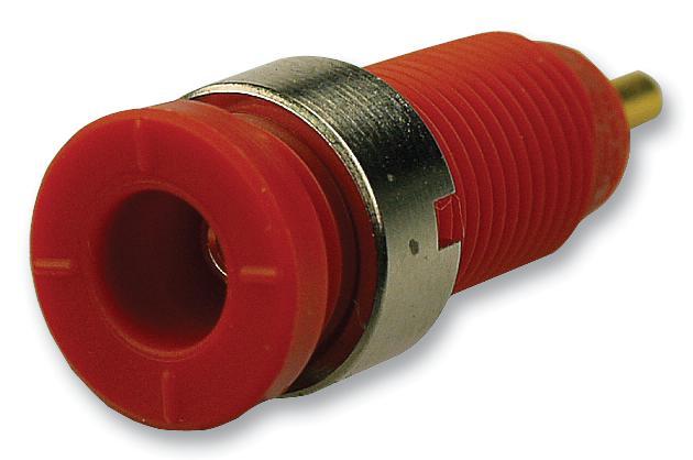 Hirschmann Test And Measurement 975459701 Socket, Safety, 2mm, S1, Red, Pruef