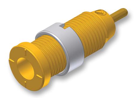 Hirschmann Test And Measurement 975459703 Socket, Safety, 2mm, S1, Yellow , Pruef