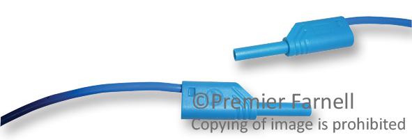 Hirschmann Test And Measurement 975698702 Test Lead, Blue, 2M, 1Kv, 10A