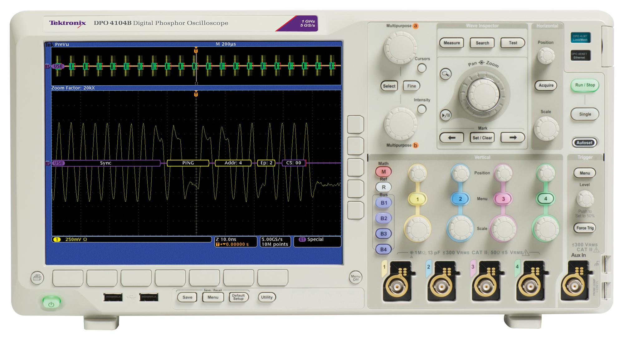 Tektronix Dpo4102B Oscilloscope, 2Ch, 1Ghz, 5Gsps