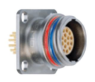 LEMO Edn.0M.303.xlm Socket, 0M, Square Flange, 3Way