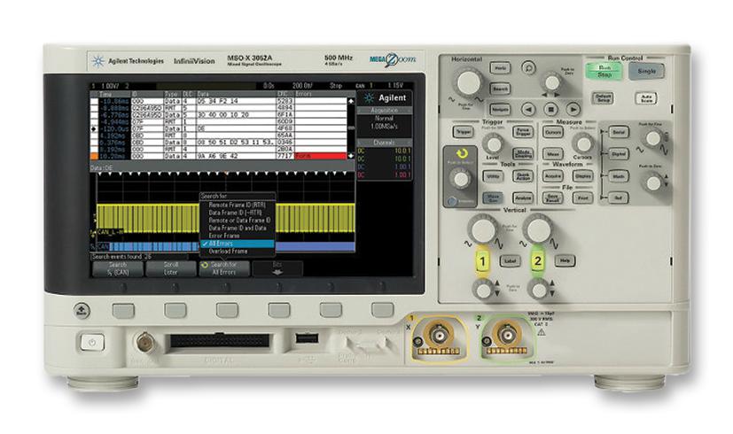 Keysight Technologies Msox3052A Oscilloscope, 2+16Ch, 500Mhz, 4Gsps