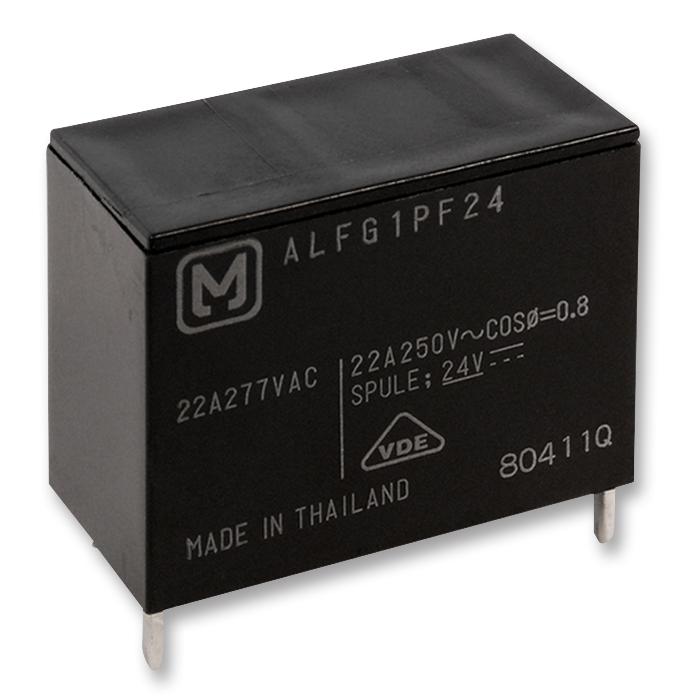 Panasonic Alfg1Pf09 Relay, Spst, 277Vac, 22A