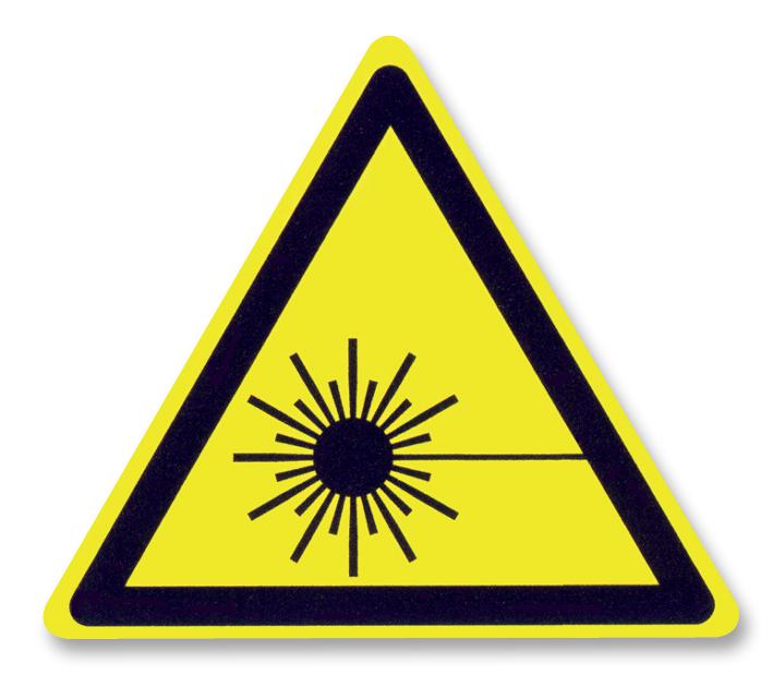 Te Connectivity Essw30-025 Label, Warning Laser, 25mm, Card 25