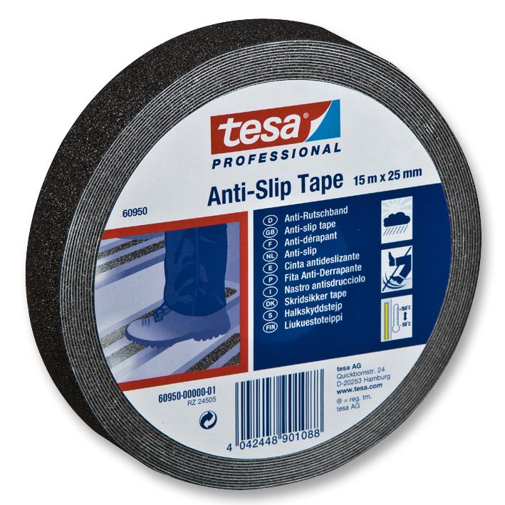 Tesa 60953-00000-00 Tape, Anti Slip, 60953, Luminous, 25mm