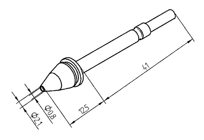 Ersa 0722Ed0821 Desoldering Tip For X-Tool, 2.1mm