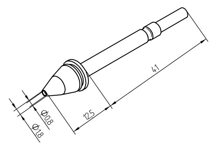 Ersa 0722En0818 Desoldering Tip For X-Tool, 1.8mm