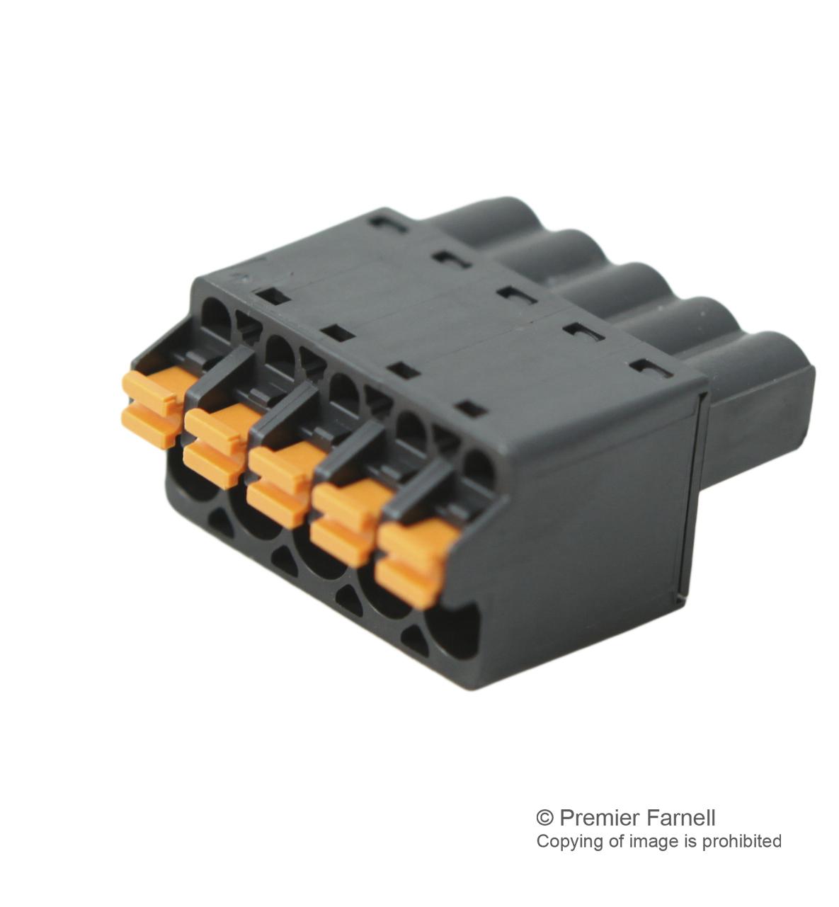 Weidmuller 1013460000 Terminal Block, Pluggable, 5Pos, 12Awg