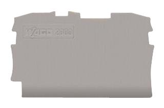 WAGO 2000-1291 End Plate, Grey, 2Way