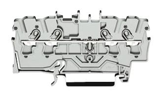 WAGO 2001-1401 Terminal Block, Din Rail, 4Pos, 16Awg