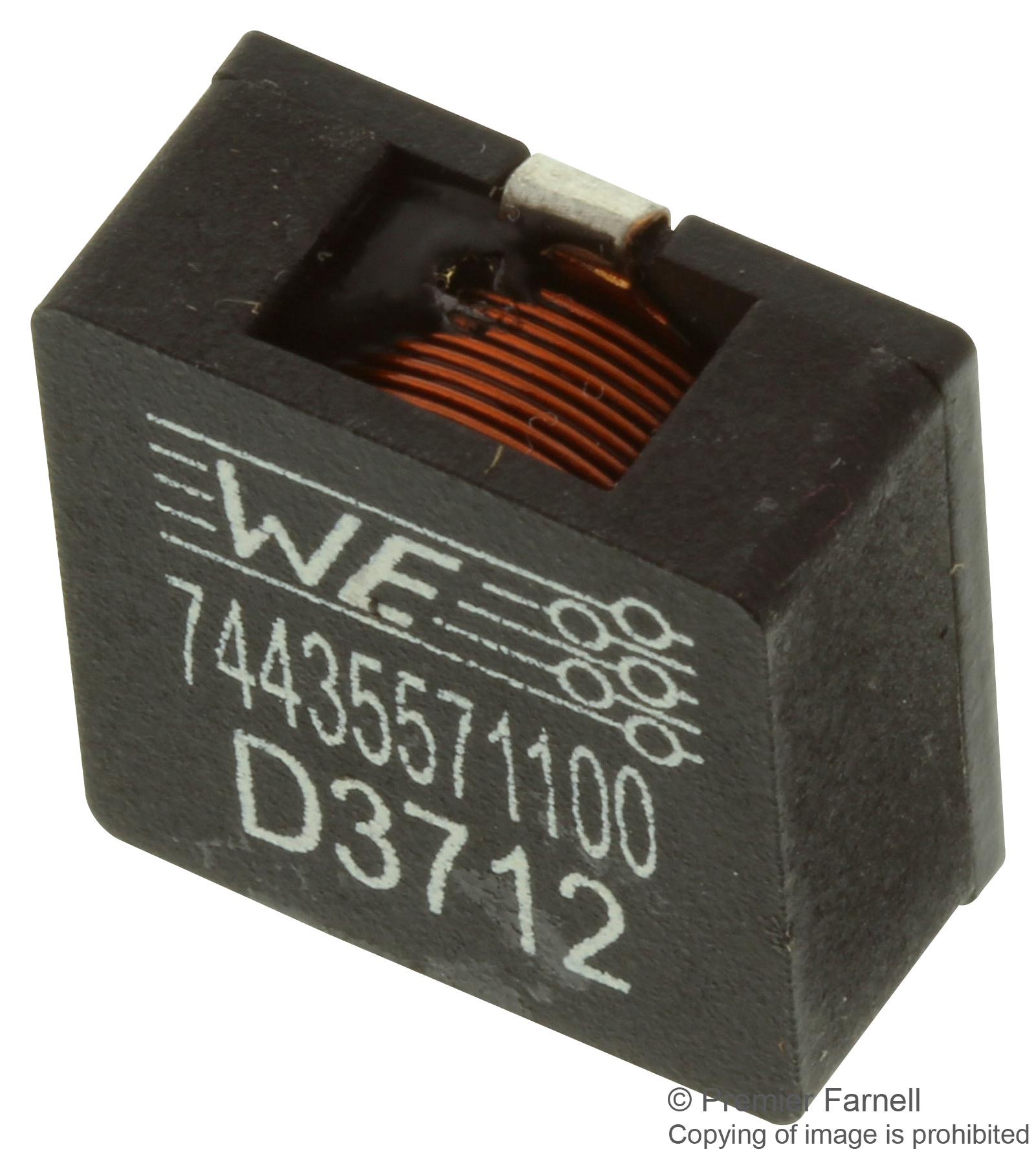 WÃ¼rth Elektronik 74435571100 Inductor, 10Uh 20% 16.5A, Hci 1890