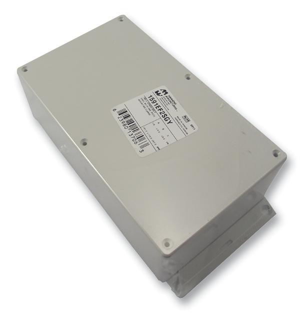 Hammond 1591Ef2Sgy Enclosure, Abs, Flanged, Grey