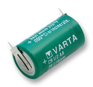 Varta 6127901301. Battery, Lithium, Cr1/2Aa, 950Mah, 3V