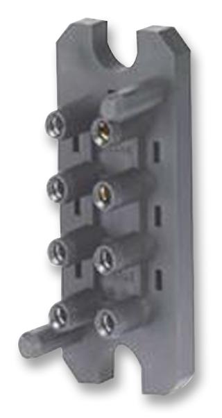 Elcon Connectors / Te Connectivity 1648128-1 Receptacle, Rectangular, 8Way