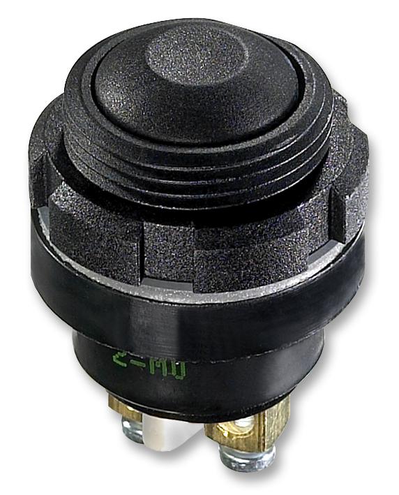 APEM Izpr3V222 Switch, No (Mom), Blk, Screw