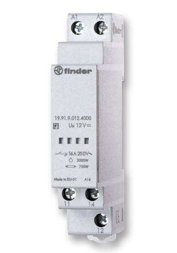 Finder Relays Relays 19.91.9.012.4000 Relay, Power Module, 1Co, 10A