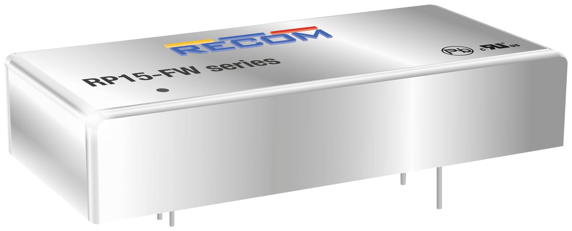 RECOM Power Rp15-2415Dfw Dc/dc Converter, 15W, Dual, 4: 1, 12V