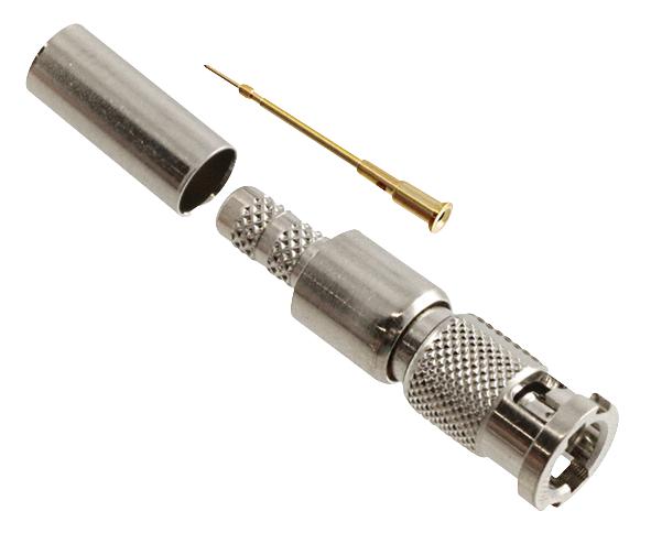 Amphenol RF 034-1026 Rf Coaxial, Hd Bnc, Straight Plug, 75Ohm