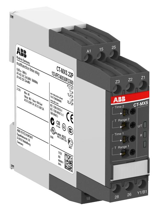 Abb 1Svr740030R3300 Timer, 5 Function, 2Co, Push Terms