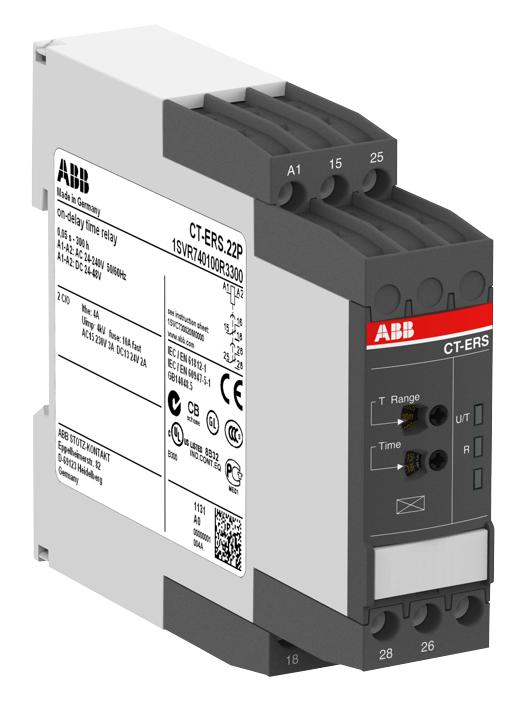 Abb Ct-Ers.22P Timer, On Delay, 2Co, Push Terms