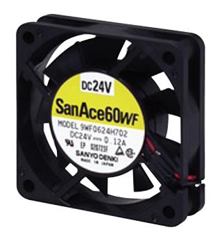 Sanyo Denki 9Wf0624H601 Fan, Oil/waterpf, Ip55, 60X20mm, 24V