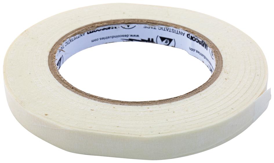 Desco 81262 Esd Tape, 25.4mm, Rubber, Natural