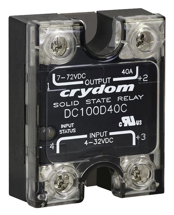 Sensata/crydom Dc100D20C Ssr, 20A, 100Vdc