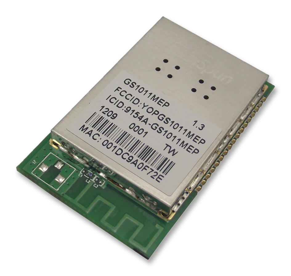 Gainspan Gs1011Mep Wifi Module, Ext Pa, Jtag, Pcb Ant