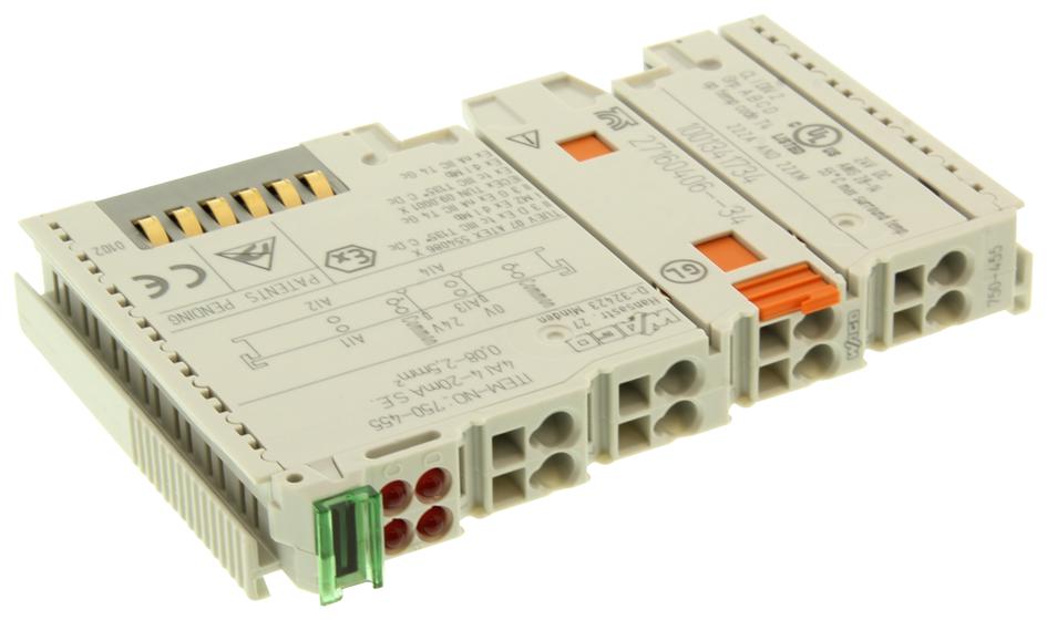 WAGO 750-455 4-Ch Ai Module 4-20Ma