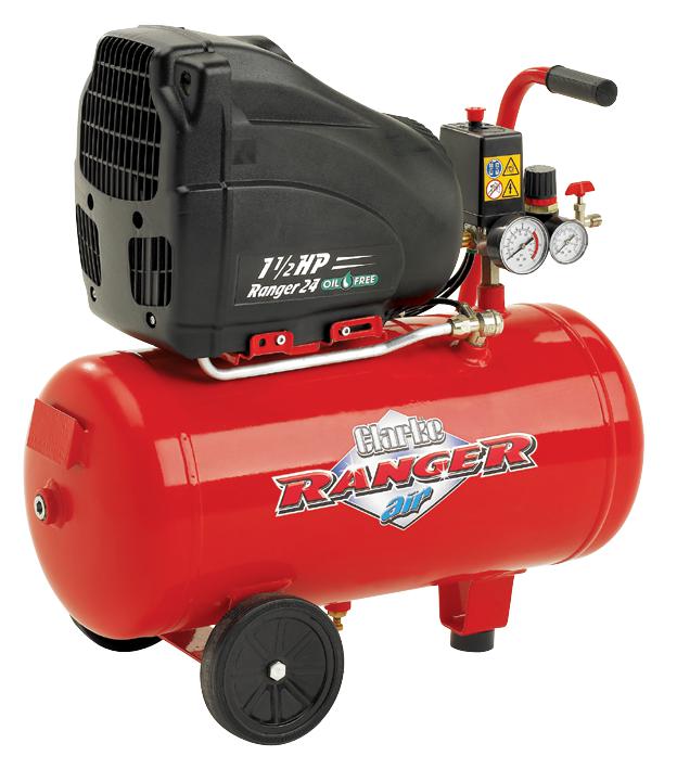 Clarke International Ranger 24 Air Compressor, 24L, Oil-Free, Uk