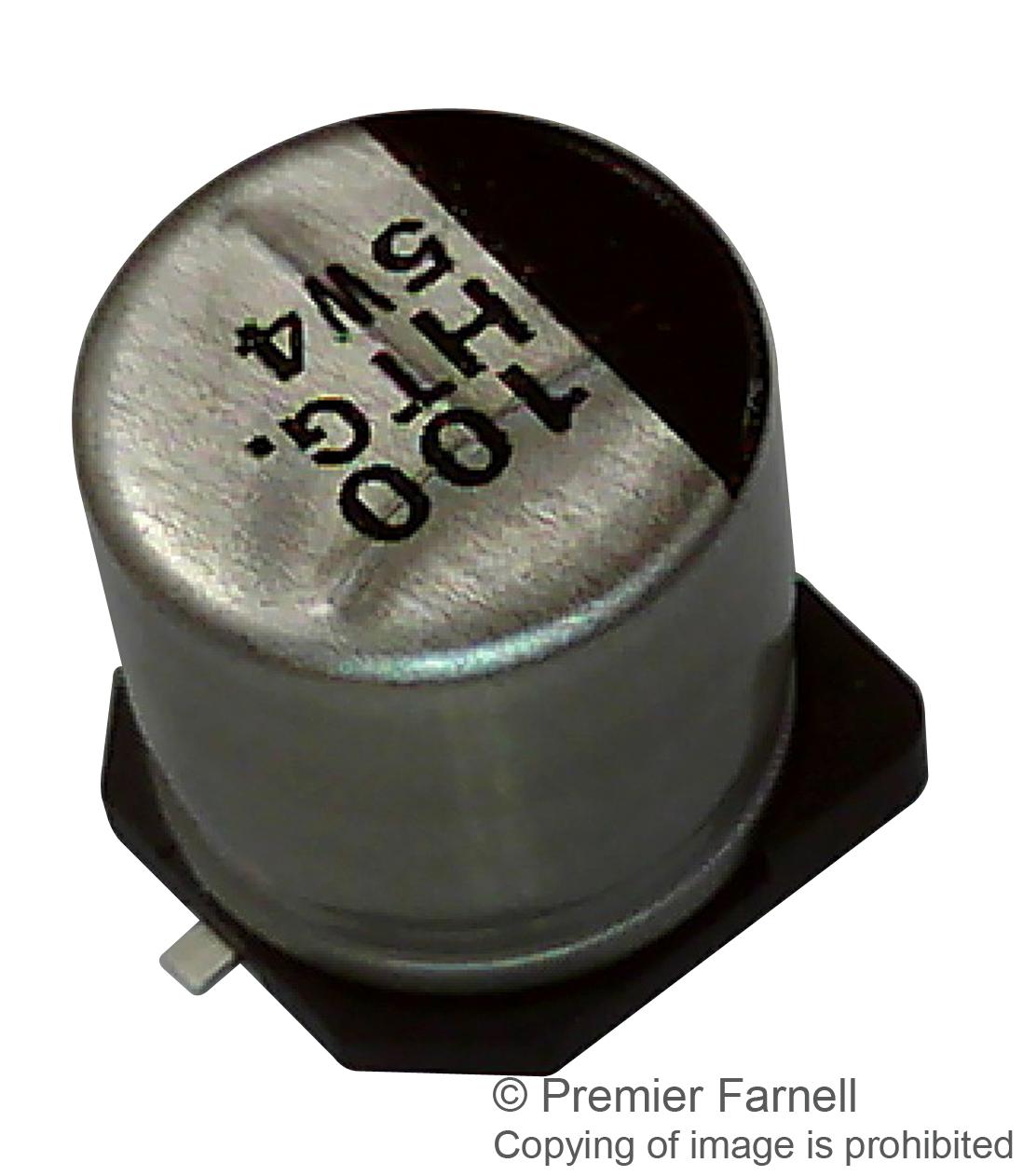 Panasonic Eeetg1H100P Capacitor, 10Îf, 50V, 2824, Smd