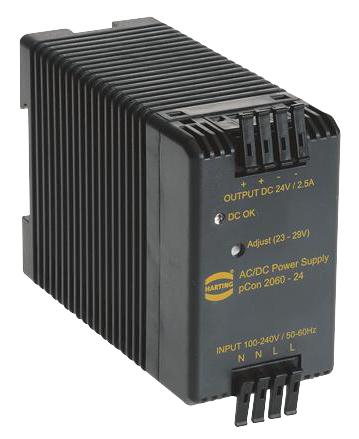 HARTING 20800003121 Psu, Pcon 2060-24, 24V/2.5A, 60W