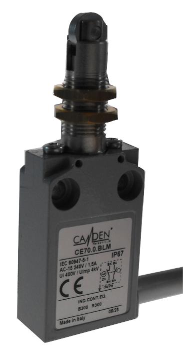 CamdenBoss Ce70.0.blm Limit Switch, Plunger, W/ Fixings