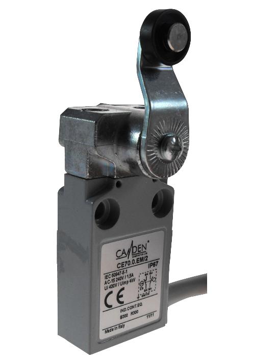 CamdenBoss Ce70.0.em/2 Limit Switch, Roller, Nylon, Cable