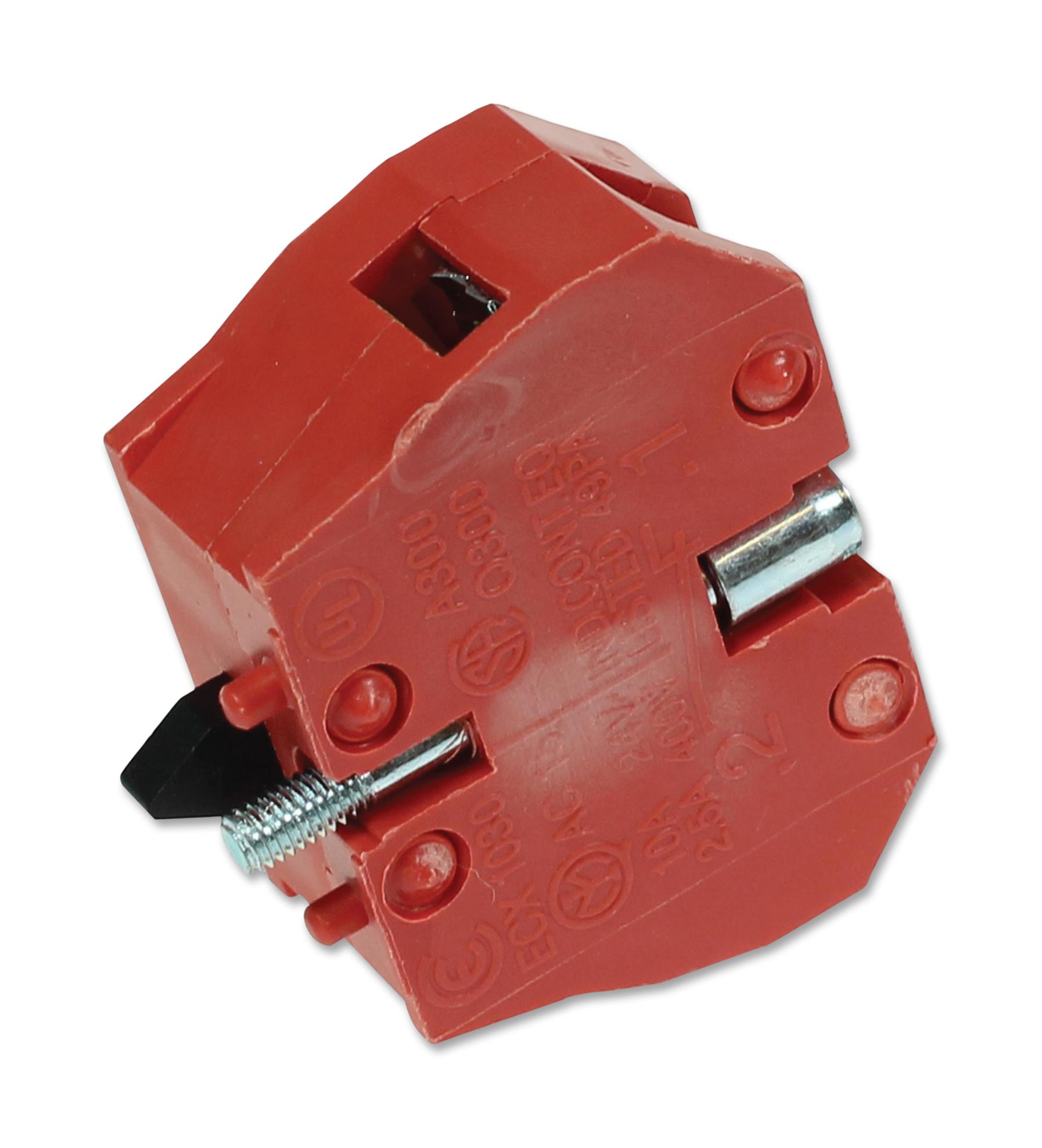 CamdenBoss Ccttc1R Contact Block, Nc, Red