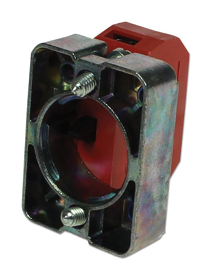 CamdenBoss Cc01B Contact Block, W/mounting Plate, Red