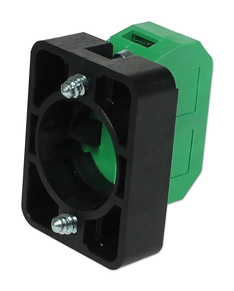 CamdenBoss Cc10B/p Contact Block, W/mounting Plate, Green