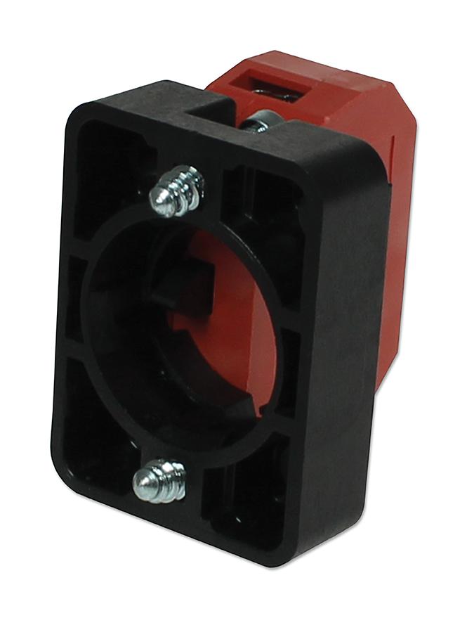 CamdenBoss Cc01B/p Contact Block, W/mounting Plate, Red