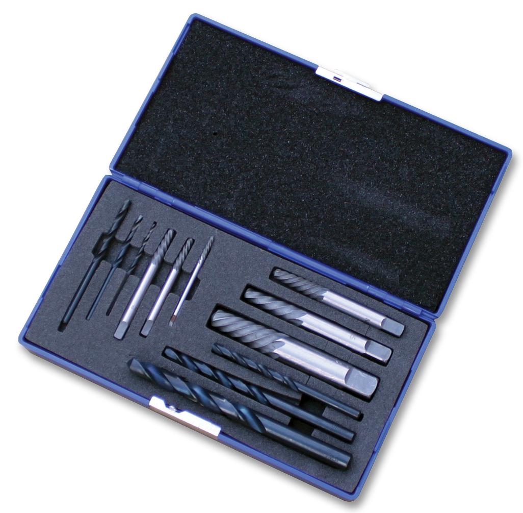 Duratool D02270 Set, Drill And Screw Extractor, 12Pc