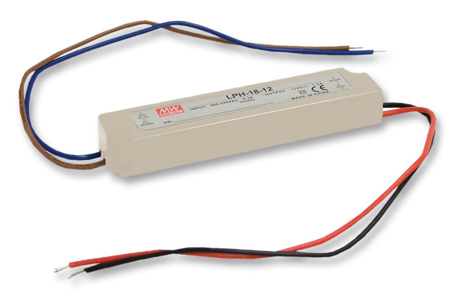 MEAN WELL Lph-18-12 Led Driver, Ac-Dc, 1.5A, 12V