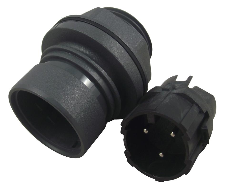 Bulgin/partner Stock Pxp6012/03P/st Circular Connector, Rcpt, 3Pos, Screw