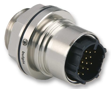 Bulgin/partner Stock Pxm6012/16P/cr Circular Connector, Rcpt, 16Pos, Crimp