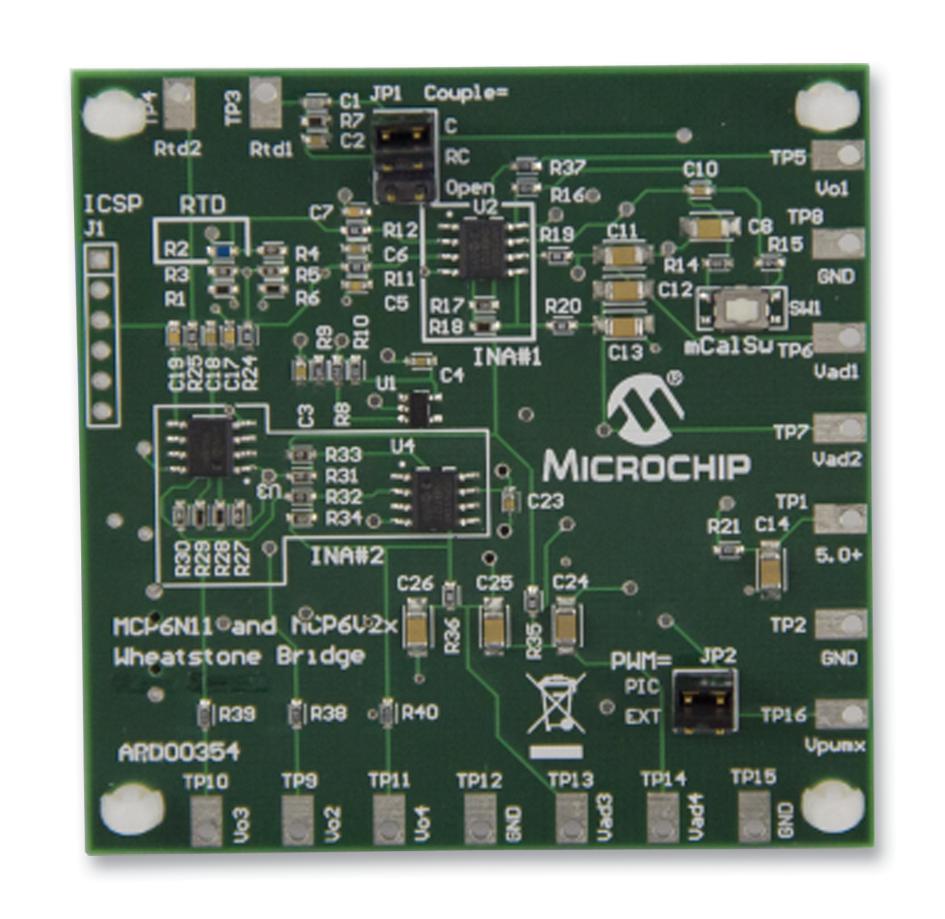 Microchip Technology Technology Ard00354 Board, Demo, Mcp6N11 Mcp6V2X, Bridge