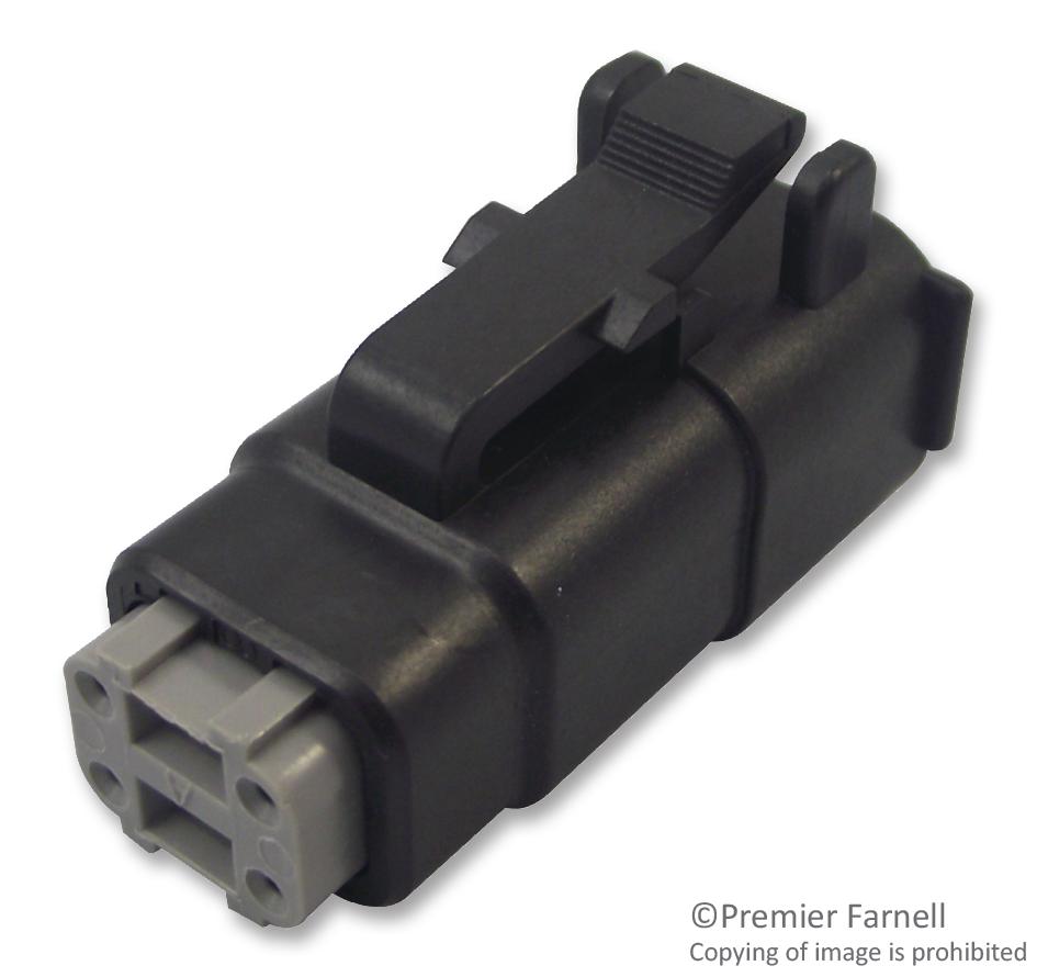 Deutsch Connectors / Te Connectivity Dtmh06-4Sa Automotive Housing, Plug, 4Pos, 7.5A